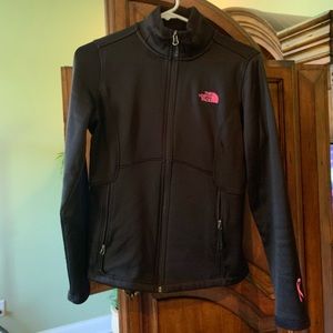 Black north face zip up.